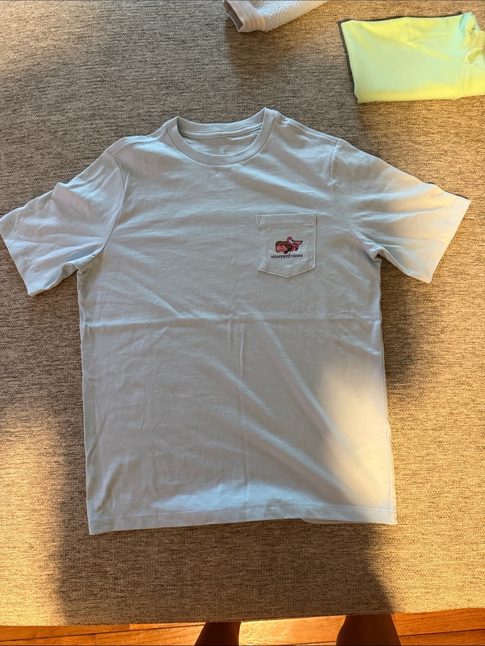 Vineyard Vines White Short Sleeve Pocket Tee with Small Logo